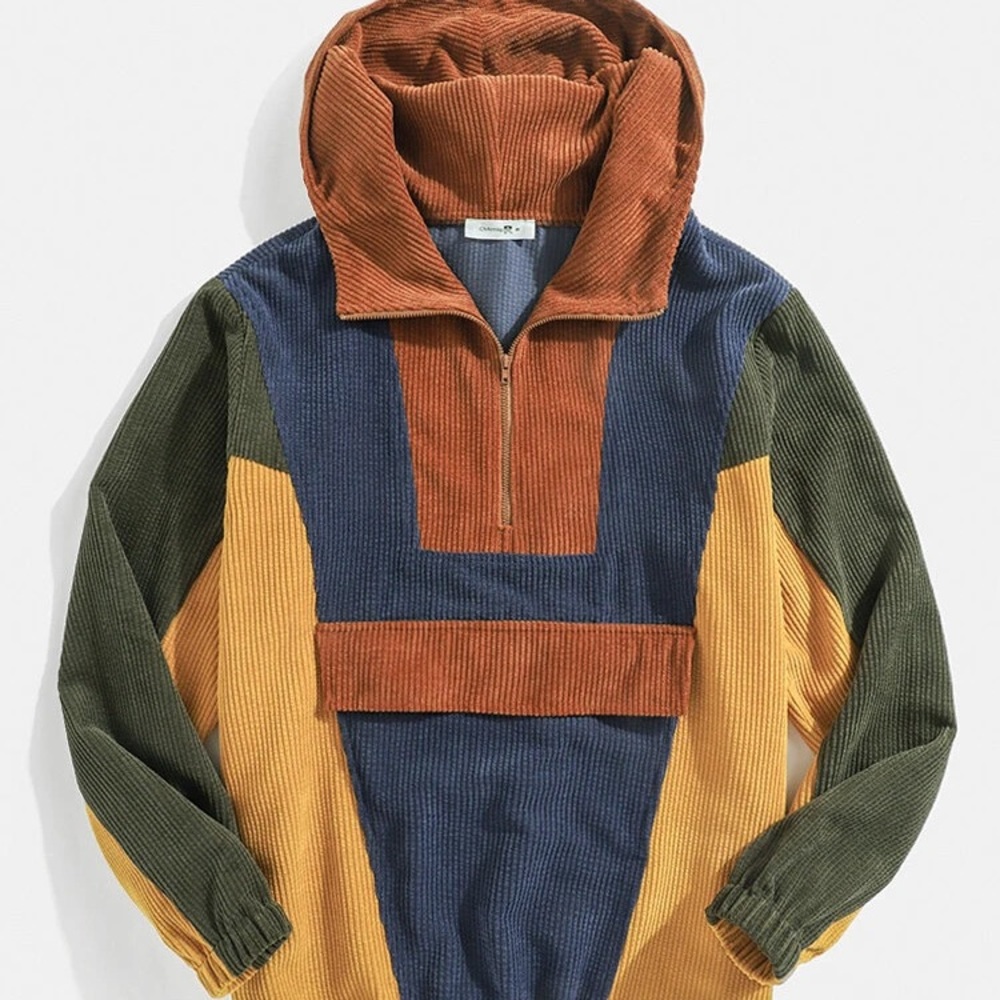 NWT Corduroy color block sweater!
